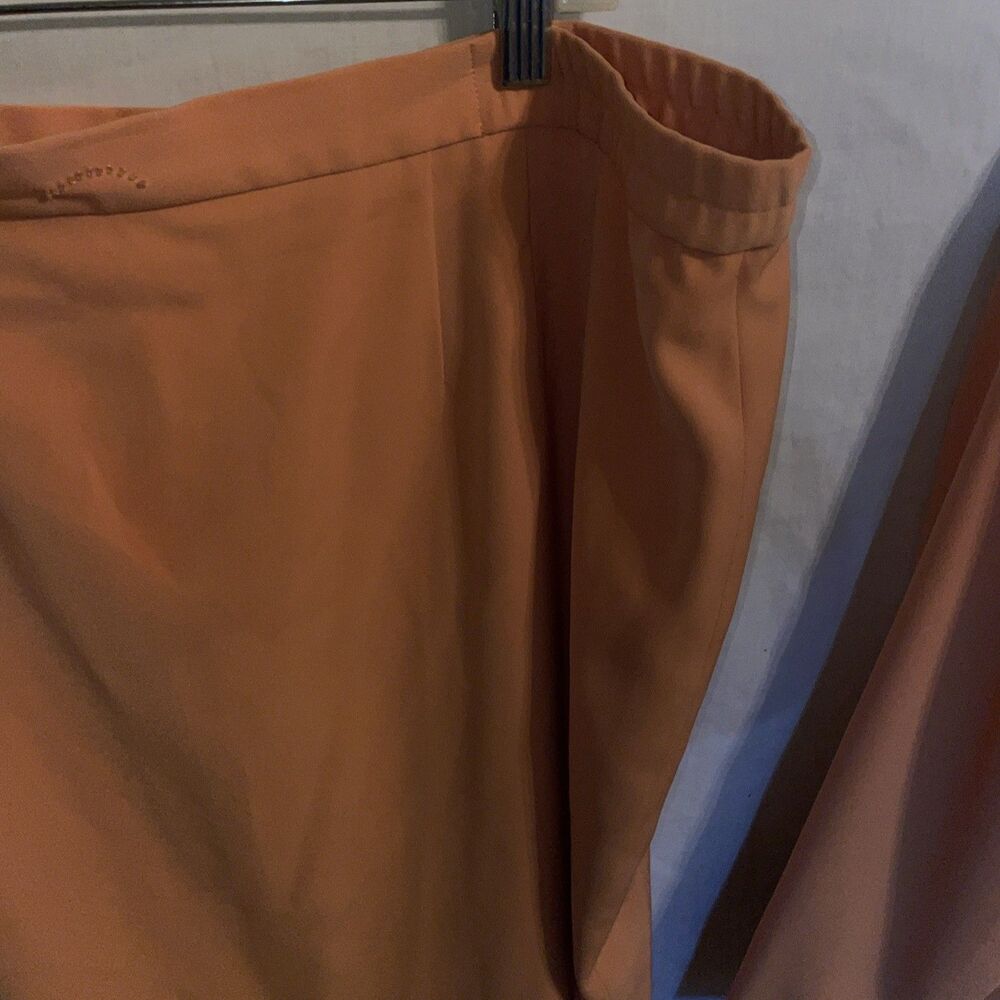 Louise Ricci Women’s Skirt Suit Size 20 Orange Business Formal Party - Picture 15 of 16